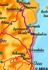 Map of Chios - Tour 2
